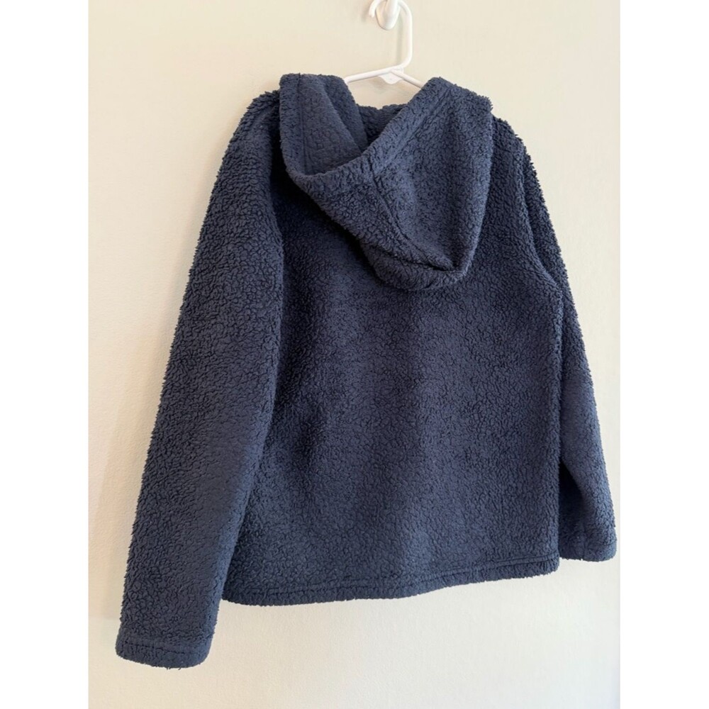 Patagonia Kids Los Gatos Fleece Hoody Jacket Navy Blue Size M 10 - Picture 6 of 6